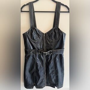 Urban Outfitters Black Faux Leather dress